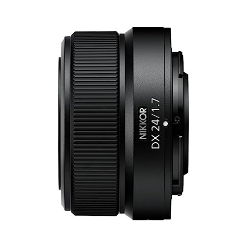 Nikon NIKKOR Z DX 24mm f/1.7 | Extra-large aperture wide-angle prime lens for APS-C size/DX format Z series mirrorless cameras | Nikon USA Model, Black