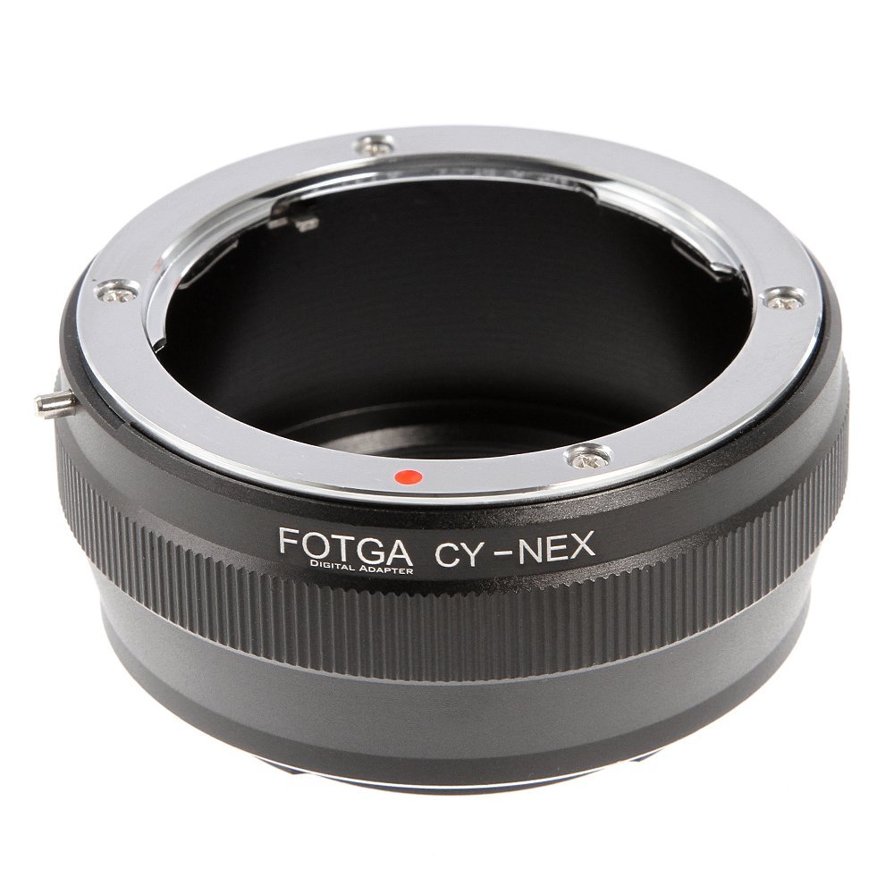 Runshuangyu Fotga Lens Mount Adapter for Contax Yashica C/Y Lens to Sony E-Mount Camera NEX3 C3 NEX-5 5R 5N 5C NEX6 NEX7 NEX-VG10 a7 a7S a7R a7II a7SII a7RII A7RIII A7SIII A9 a6500 a6300 a6000 a5100