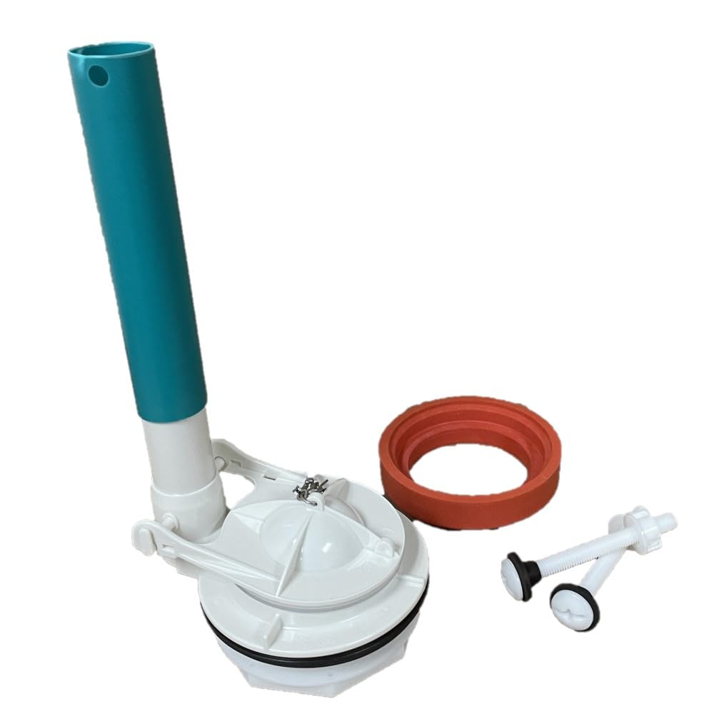 Flush Valve, American Standard Champion 4 Replacement for Two Piece Toilets with Overflow Extension Tube by NuFlush