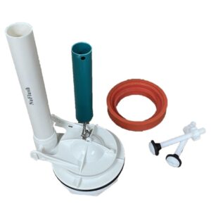 Flush Valve, American Standard Champion 4 Replacement for Two Piece Toilets with Overflow Extension Tube by NuFlush