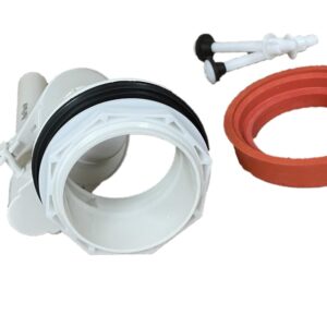 Flush Valve, American Standard Champion 4 Replacement for Two Piece Toilets with Overflow Extension Tube by NuFlush