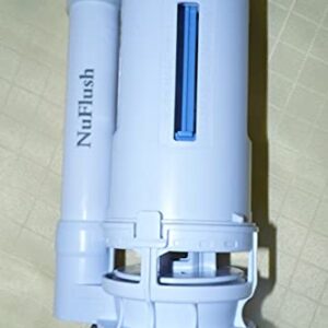 American Standard Dual Flush Valve Replacement for 2 inch One Piece Toilet 10 inches Tall by NuFlush