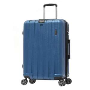 olympia u.s.a. sidewinder expandable, lightweight, durable, scratch resistant hardshell 25 inch carry on suitcase with tsa lock, 360° dual wheels, laptop compartment, navy