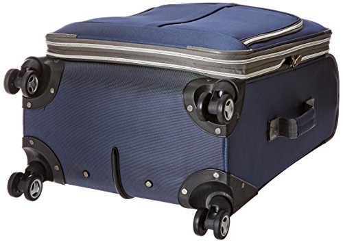 Olympia U.S.A. Tuscany 25 Inch Expandable Vertical Rolling Luggage Case, Denim Blue, One Size