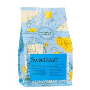 olympia coffee "sweetheart espresso single origin" medium roasted whole bean coffee - 12 ounce bag