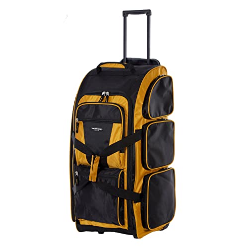 Travelers Club Xpedition 30 Inch Multi-Pocket Upright Rolling Duffel Bag, Arrowwood, 30" Suitcase