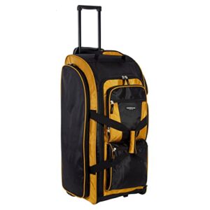 Travelers Club Xpedition 30 Inch Multi-Pocket Upright Rolling Duffel Bag, Arrowwood, 30" Suitcase