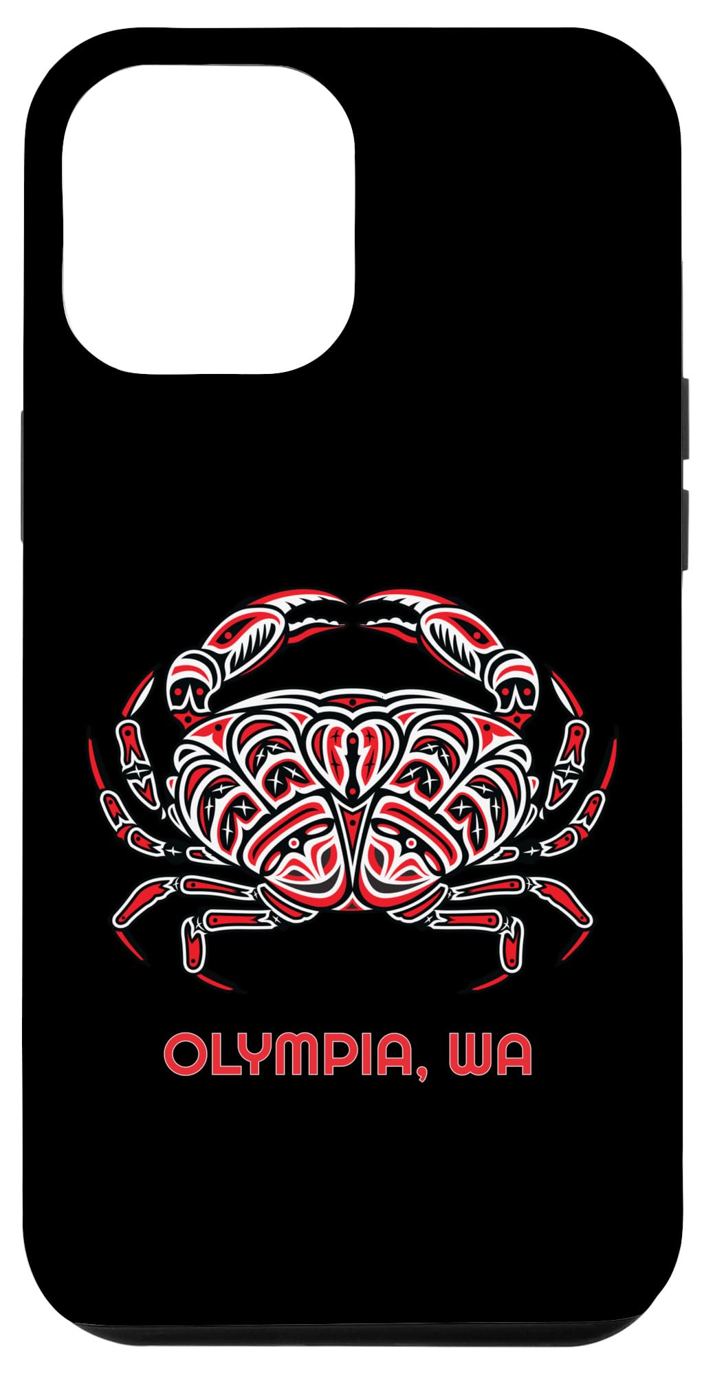 iPhone 15 Pro Max Olympia Washington Dungeness Crab Native American Indian Case