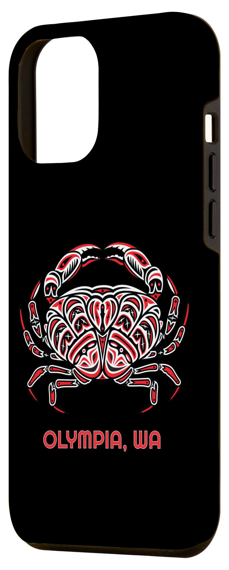 iPhone 15 Pro Max Olympia Washington Dungeness Crab Native American Indian Case