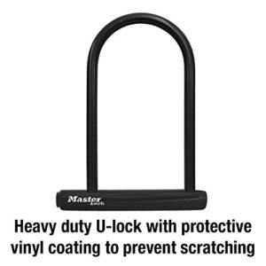 Master Lock 8170D, 6-1/8 inch U-Lock, Black