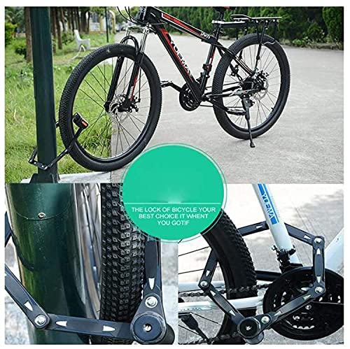 Anti-Theft Folding Bicycle Lock, Hard Alloy Steel, 79Cm, Mountain Bike Lock, Cycling Equipment Accessories