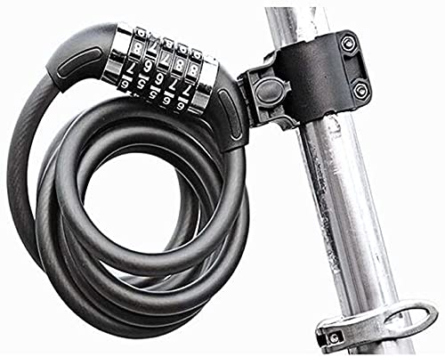 Bicycle Lock, Anti-Theft Mountain Bike Combination Lock, Portable Bicycle Riding Accessories for Bicycles, Motorcycles, Gates(Size:1.8m)