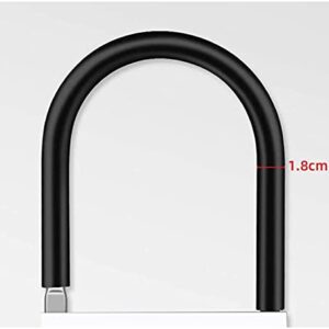 Bicycle Lock U-Shaped Lock Anti-Theft Lock Crescent Lock Core, Anti-Hydraulic Shear, Suitable for Motorcycle/Bike