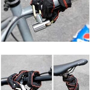 Bicycle Lock, Anti-Theft Chain Lock, Portable Lock, Bicycle Lock, Electric Car Chain Lock, Mountain Bike Lock,Thickened Chain(Size:65cm)