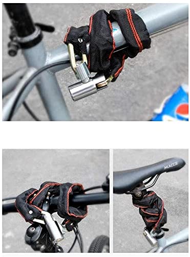 Bicycle Lock, Anti-Theft Chain Lock, Portable Lock, Bicycle Lock, Electric Car Chain Lock, Mountain Bike Lock,Thickened Chain(Size:65cm)