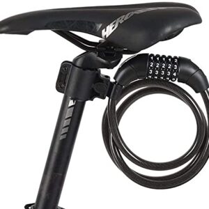 High Security 5-Digit Combination Lock for Bicycle Lock, Anti-Theft Mountain Bike Bicycle Lock, Black