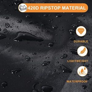 Bike Cover Waterproof Outdoor Bicycle Covers with Lock Holes & 3 Buckles 420D Heavy Duty Ripstop Material Anti UV Snow Wind Proof for Mountain Road City Electric Bikes