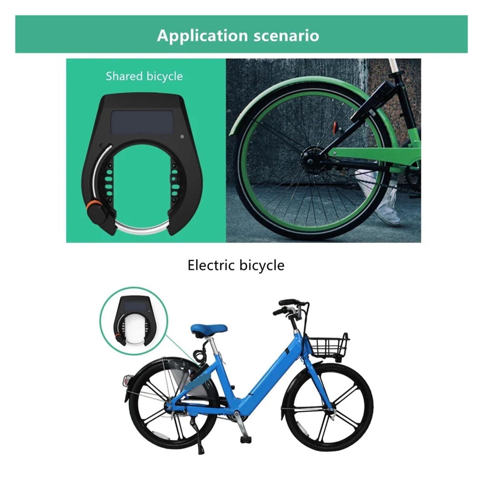 Solar Bike Lock Bluetooth Smart Lock Anti Theft Alarm Keyless Phone APP Control Waterproof Bicycle Lock MTB Bicycle Accessories