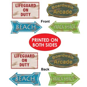 Beach Sign Cutouts Party Accessory