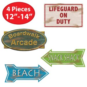 Beach Sign Cutouts Party Accessory