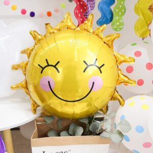 Sunny Beach Theme Retirement Party Decorations - Golden Happy Retirement Balloons & Cake Topper & Coconut Tree Balloons & Sunshine Balloons for Beach Theme Retirement Party Supplies Retired Gift Ideas