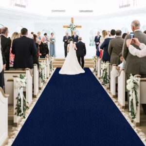 modfuns aisle runners for wedddings navy blue aisle runner rug 4ftx25ft velvet carpet wedding runner bridal shower runway carpet with carpet tapes vintage wedding carpet rug beach party decorations