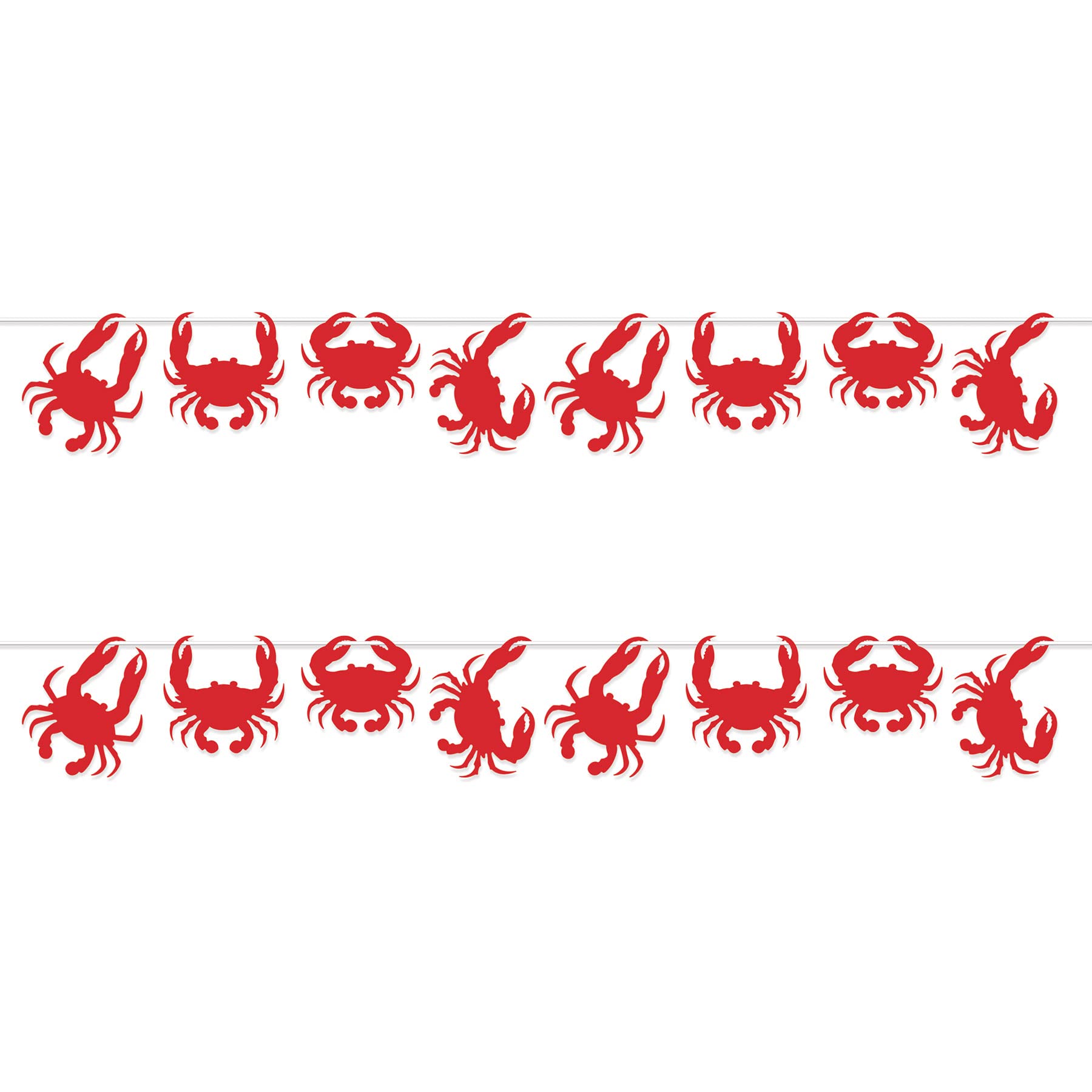 Beistle 2 Piece Crab Decorations Banners For Luau Theme Nautical Beach Décor Under The Sea Party Supplies