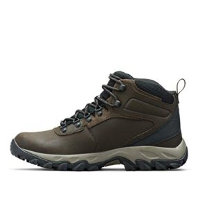 columbia mens newton ridge plus ii waterproof hiking boot, cordovan/squash, 9 us