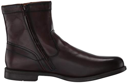 Florsheim mens Medfield Plain Toe Zip Fashion Boot, Brown, 10.5 Wide US