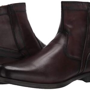 Florsheim mens Medfield Plain Toe Zip Fashion Boot, Brown, 10.5 Wide US