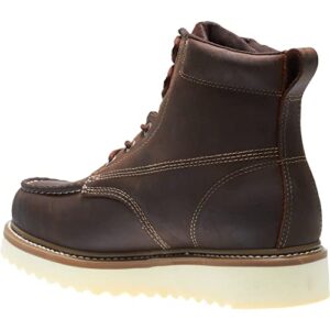 Wolverine Men's Loader 6" Soft Toe Wedge Work Boot, Brown, 9 EW US