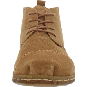 Toms Bota Toffee Suede with Faux Shearling 10