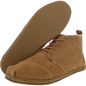 Toms Bota Toffee Suede with Faux Shearling 10