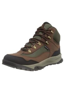 timberland men's lincoln peak waterproof hiking boot, dark brown leather, 8