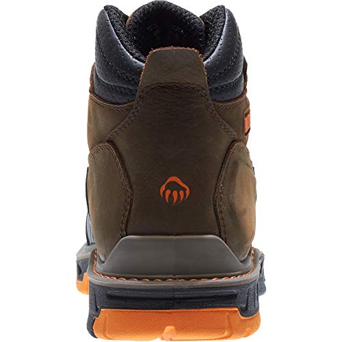 Wolverine men's Overpass 6" Mid Composite Toe Waterproof Work Boot, Summer Brown, 9.5