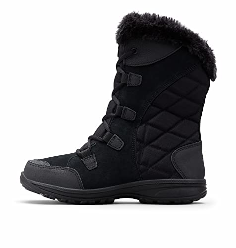 Columbia Women's Ice Maiden II Snow Boot, Black/Columbia Grey, 8.5 M US