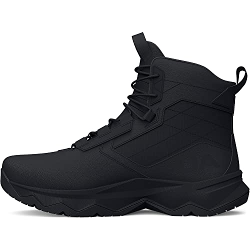 Under Armour Mens Stellar G2 6" Lace Up Military And Tactical Boot, (001) Black/Black/Pitch Gray, 11.5 US