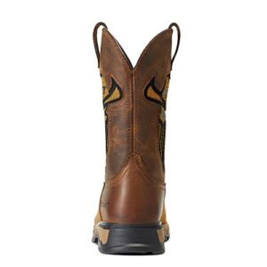 Ariat Mens Rebar Flex Western VentTEK Incognito Work Boot Dark Earth/Golden Wheat 11 Wide