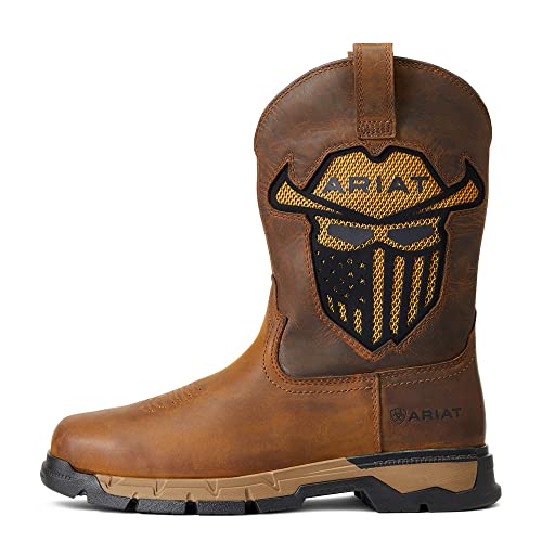 Ariat Mens Rebar Flex Western VentTEK Incognito Work Boot Dark Earth/Golden Wheat 11 Wide