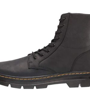 Dr. Martens unisex adult Lace Fashion Boot, Black Wyoming, 10 Women 9 Men US