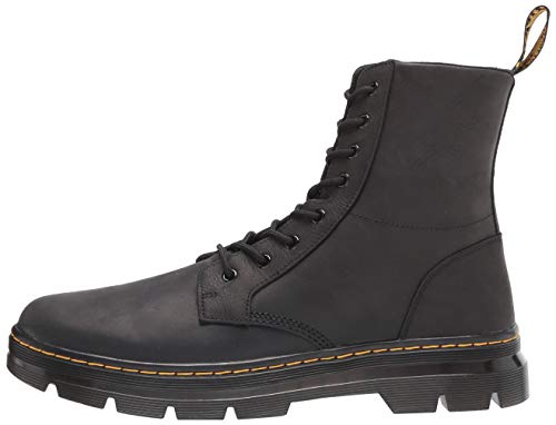 Dr. Martens unisex adult Lace Fashion Boot, Black Wyoming, 10 Women 9 Men US