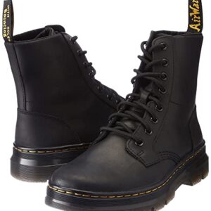 Dr. Martens unisex adult Lace Fashion Boot, Black Wyoming, 10 Women 9 Men US