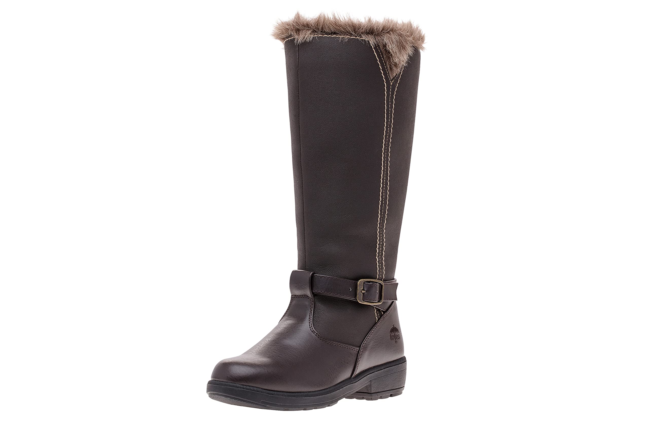 totes womens Boot, Esther Knee High Snow Boot Available in Medium and Wide Width Calf, Brown, 9 US