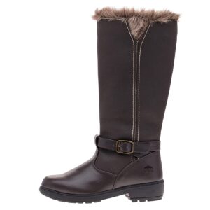 totes womens Boot, Esther Knee High Snow Boot Available in Medium and Wide Width Calf, Brown, 9 US