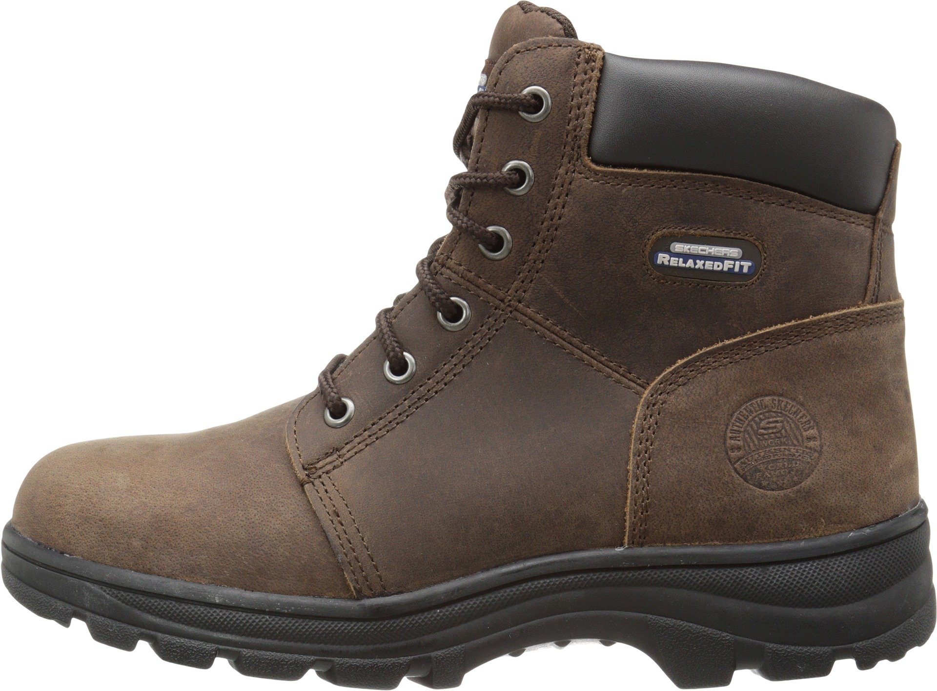 Skechers womens Workshire Peril-w footwear, Dark Brown, 8 US