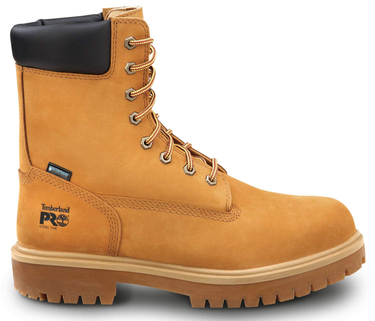 Timberland PRO 8IN Men's, Wheat, Steel Toe, EH, MaxTRAX Slip Resistant, WP Boot (13.0 W)