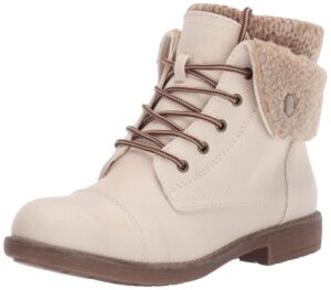 cliffs by white mountain women's duena hiking style boot, winter white/burn/fab/fleece, 10 m