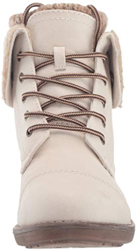 CLIFFS BY WHITE MOUNTAIN Women's Duena Hiking Style Boot, Winter White/Burn/Fab/Fleece, 10 M