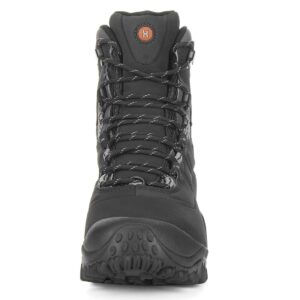 XPETI Men’s Thermator Mid-Rise Waterproof Hiking Boot Insulated Non-Slip Black 9