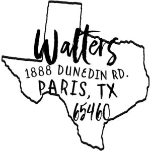 texas return address stamp - state of texas self inking stamp